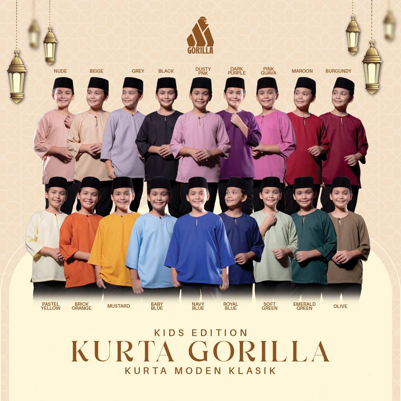 Kurta Moden Klasik (Kids)