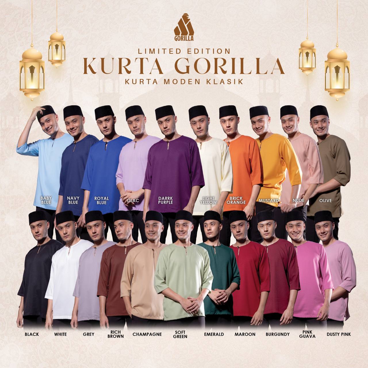 Kurta Moden Klasik (Mens)